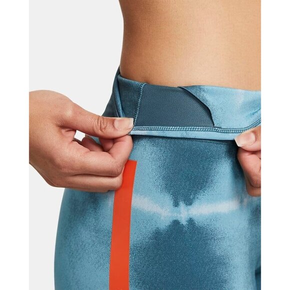 Nike Women One Luxe Dri-FIT Mid-Rise Training Shorts DO7814-058 Blue Size Small - Picture 9 of 9